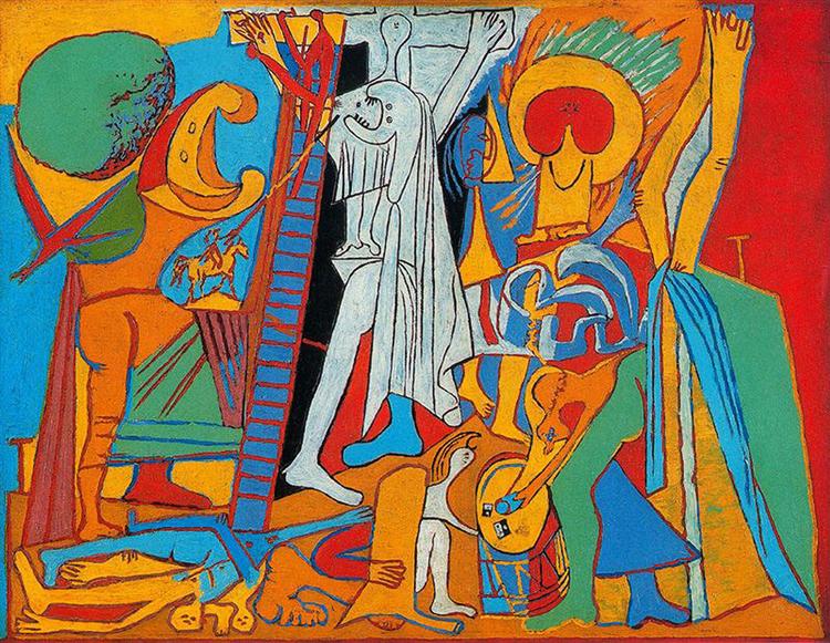 Pablo Picasso Classical Oil Painting Crucifixion La Crucifixion - Click Image to Close